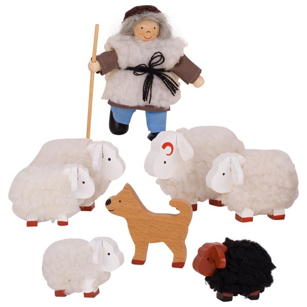Pastier s ovečkami